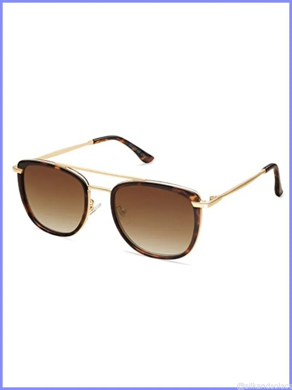Retro Aviator Square Polarized Sunglasses UV400 Unisex